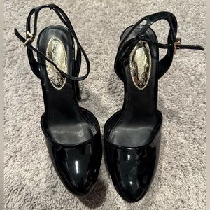 Express Glossy Black Women's Heels